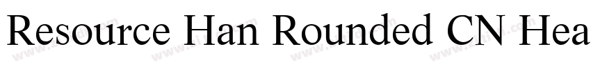 Resource Han Rounded CN Heavy字体转换
